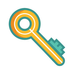 style key icon on white background