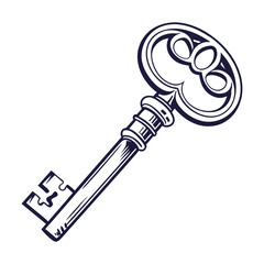 style key icon on white background