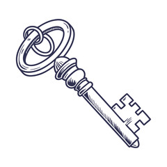 style key icon on white background