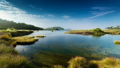 Naklejka premium pretty marsh cove