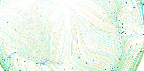 Whimsical background with flowing lines and scattered dots. Perfect for websites, presentations, and designs.