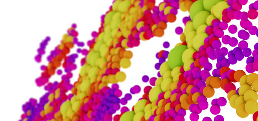 Vibrant spheres in pink, purple, yellow, and orange. Great for tech, energy, or design projects.