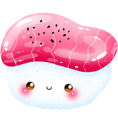 Kawaii sushi clipart 