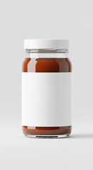 blank mock up sauce jar product packaging	
