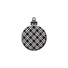  Creative Ornament Ball Icon Detailed Black Vector Art, Isolated on White Background.