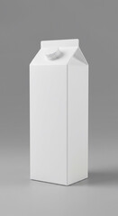 white blank milk carton product packaging mock up	
