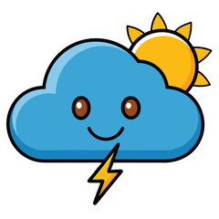weather icon white background