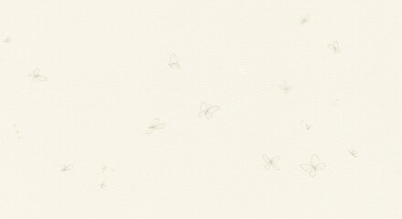 Gentle Butterfly Flight on Cream Paper, Soft Texture, Minimalist Illustration