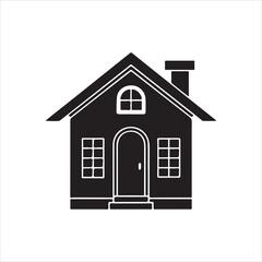 Simple House Silhouette Icon