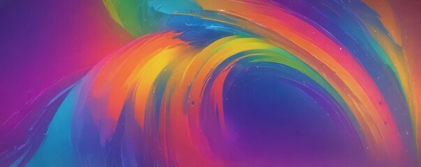 Abstract rainbow spectrum, swirling vibrant colors, dynamic gradient , backdrop, contemporary