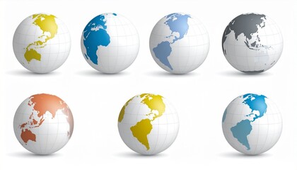 earth globes vector