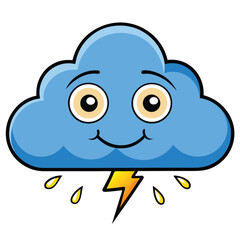 Obraz premium weather icon white background