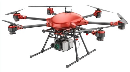 A stunning image of advanced Farming Drone on white background PNG.