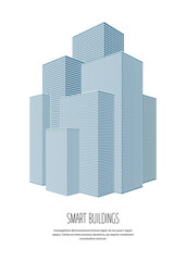 Smart city vector icon