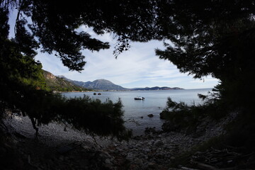 Coast near Sutomore in autumn, montenegro