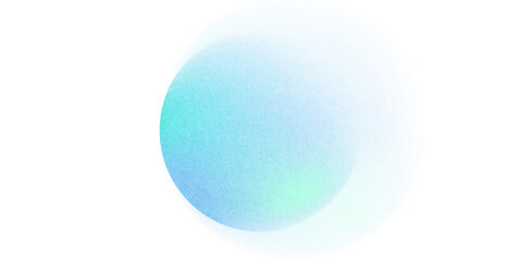 Gradient background, color gradation circle with grain noise texture, vector abstract watercolor holographic blur. Color gradient soft blend mesh of blue iridescent colors