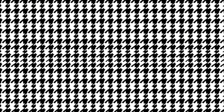 Classic black and white pepita houndstooth seamless pattern Vector illustration, repeat, white