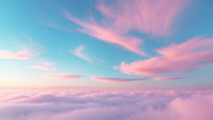 Fototapeta premium Bright pastel sky background and texture