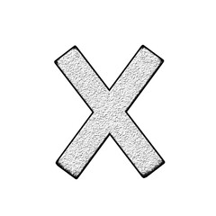 Obraz premium 3d cross mark