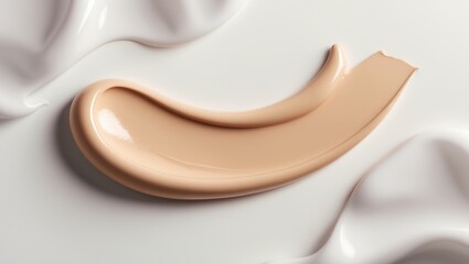 Adjusting concealer smear, set against a background.