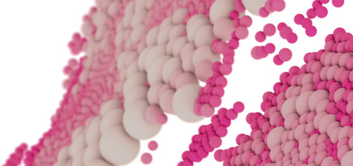 Soft pink and white 3D spheres.  Perfect for websites, presentations, and more!