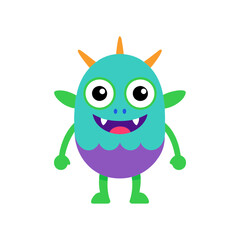 Vector collection of cute Monsters or aliens illustration