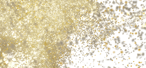 Abstract background of glittering gold confetti. Perfect for celebrations!