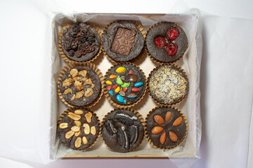 Brownies con toppings