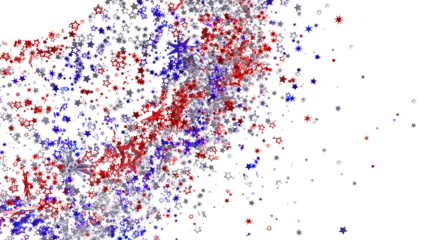 Red, white, and blue starburst background perfect for Independence Day, Memorial Day, or 4th of July designs.