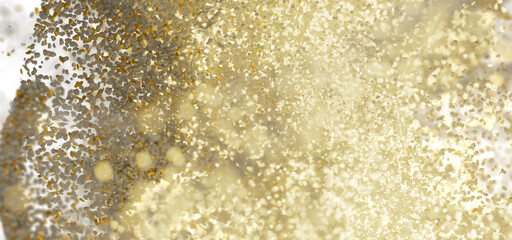 Abstract background with gold and beige glitter. Perfect for luxury, festive designs.