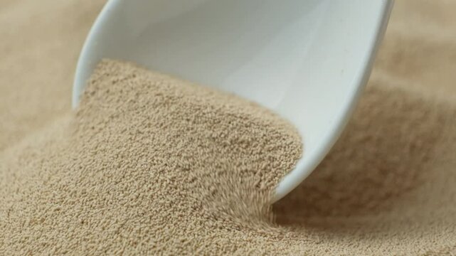 Macro Texture of Instant Dry Yeast for Cooking.