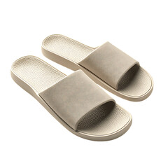 Minimalist Slip On Sandals with a Refined Design Isolated on Transparent Background