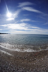 Sutomore coast in autumn, montenegro