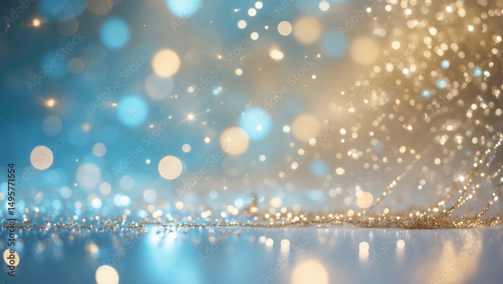 Poster background with bokeh effect