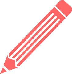 Pencil clip art design on plain white transparent isolated background for card, shirt, hoodie, sweatshirt, apparel, tag, mug, icon, poster or badge