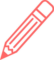 Pencil clip art design on plain white transparent isolated background for card, shirt, hoodie, sweatshirt, apparel, tag, mug, icon, poster or badge