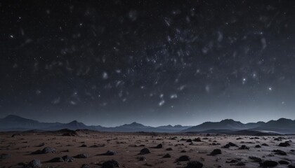 Vast, inky expanse studded with countless shimmering stars ,  heavens,  glitter,  starfield