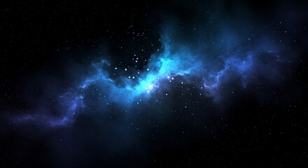 Vast expanse of space with vibrant nebulae.