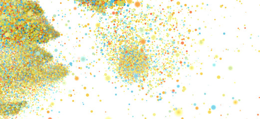 Abstract background with vibrant dots exploding. Perfect for celebratory designs.