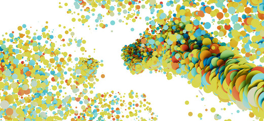 Abstract background with colorful bubbles and circles. Perfect for modern designs.