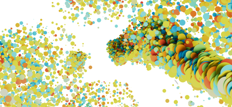 Abstract background with colorful bubbles and circles. Perfect for modern designs.