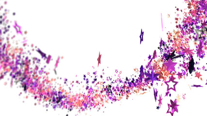 Abstract background with purple, pink stars swirling. Perfect for celebratory designs.