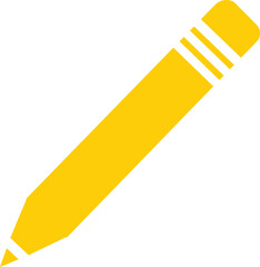 Pencil clip art design on plain white transparent isolated background for card, shirt, hoodie, sweatshirt, apparel, tag, mug, icon, poster or badge