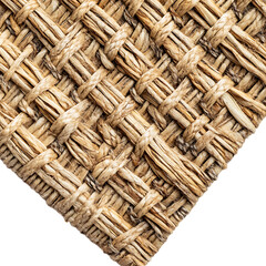 Contemporary Eco Straw Mat Featuring a Natural Wove Isolated on Transparent Background