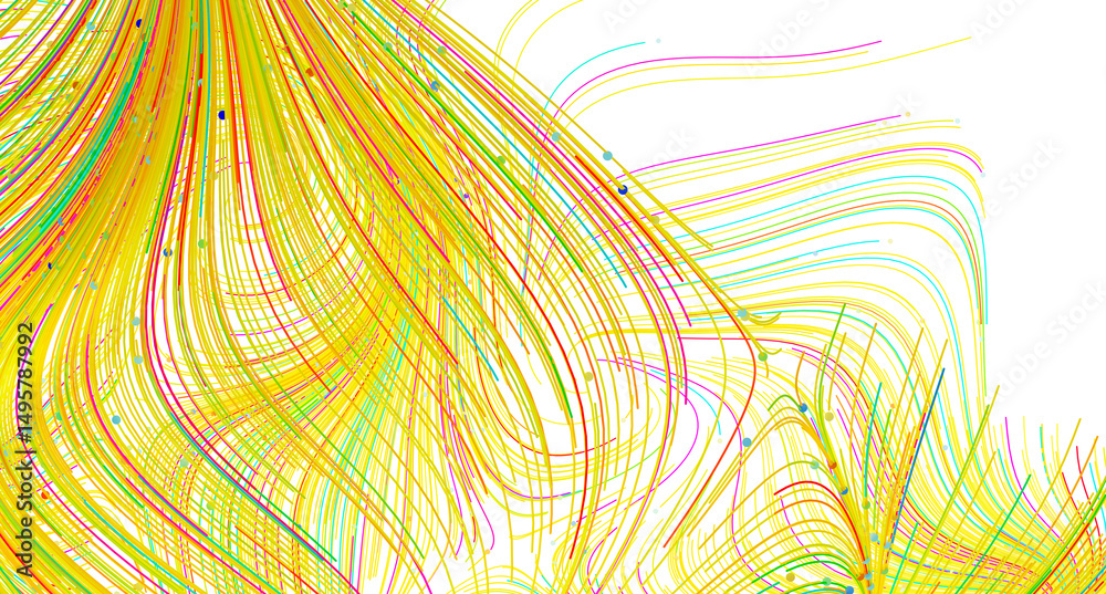 Aufkleber vibrant, dynamic lines create an abstract art background. perfect for modern designs.