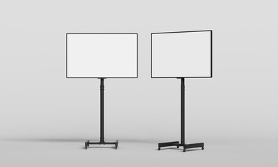 스탠드 모니터 스크린 목업 Stand Monitor Screen Mock up