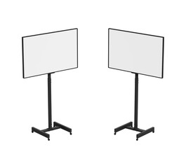 Obraz premium 스탠드 모니터 스크린 목업 Stand Monitor Screen Mock up