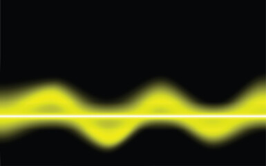 Abstract glowing ring on a dark gradient mesh background. Futuristic vector illustration with a neon-style straight shape