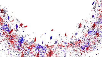 Red, white, and blue stars burst background perfect for Independence Day designs.