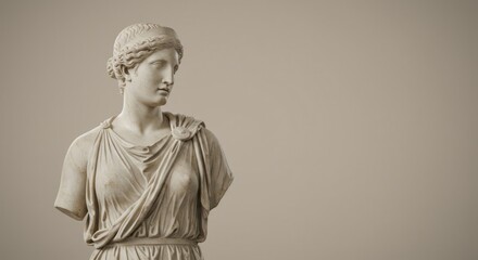 Ancient Greek Statue of a Woman, Illustration